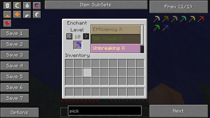 Мод Item Subsets 1.4.7
