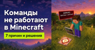 Команды не работают в Minecraft - 7 причин и решения